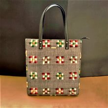 Load image into Gallery viewer, Ikat bag Tote chanchal vegan Leather fashion purses