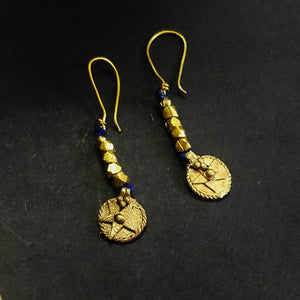 Dokra neckpiece jewelry jewellery necklace pendant handmade brass pure stylish festive collection Chanchal India Artisan