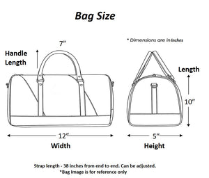 Chanchal duffle Handbag Size