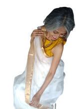 Load image into Gallery viewer, beautiful Classy ivory zari cotton silk handloom saree I Chanchal bringing art to life