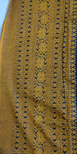 Load image into Gallery viewer, gorgeous Beautiful black mustard handloom cotton saree I Chanchal bringing art to life