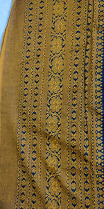 gorgeous Beautiful black mustard handloom cotton saree I Chanchal bringing art to life