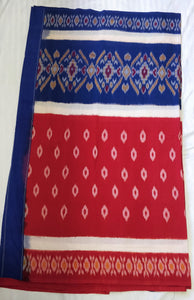 gorgeous blue dongria cotton handloom saree I Chanchal bringing art to life 