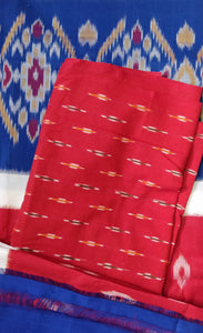 beautiful blue dongria cotton handloom saree I Chanchal bringing art to life 