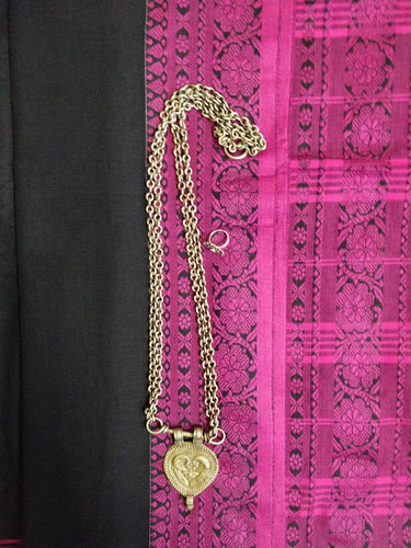 beautiful black pink begumpuri cotton saree I chanchal bringing art to life
