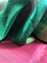 Load image into Gallery viewer, beautiful green Bhagalpuri handloom tussar silk sari I Chanchal bringing art to life