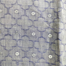 Load image into Gallery viewer, contemporary blue cotton handloom saree I woven sequence I  Chanchal bringing art to life