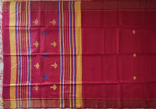 Load image into Gallery viewer, Red-Golden Yellow Tussar Silk Saree