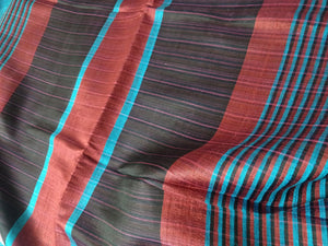 Gorgeous sky blue handloom tussar silk saree I festive sari I Chanchal bringing art to life