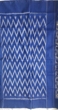 Load image into Gallery viewer, Cottonsaree Madeinindia Chanchal Bringing Art to Life Handloom White and Blue Saree Ethnicwear Officewear