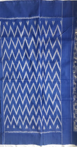 Cottonsaree Madeinindia Chanchal Bringing Art to Life Handloom White and Blue Saree Ethnicwear Officewear