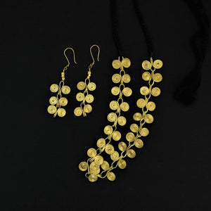 Beautiful black golden Dokra handmade jewelry I Chanchal Bringing Art to Life